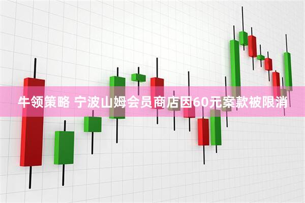 牛领策略 宁波山姆会员商店因60元案款被限消
