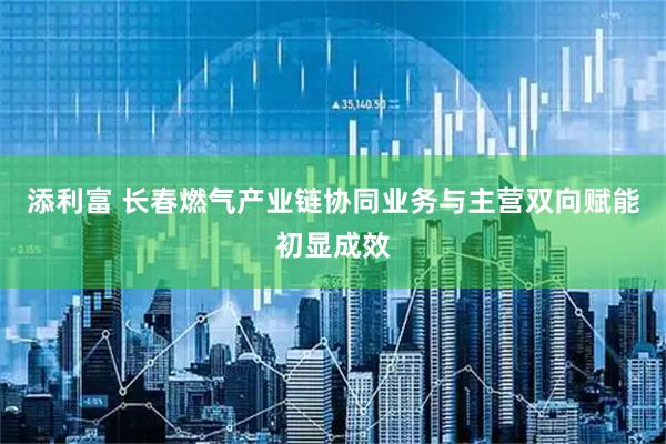 添利富 长春燃气产业链协同业务与主营双向赋能初显成效